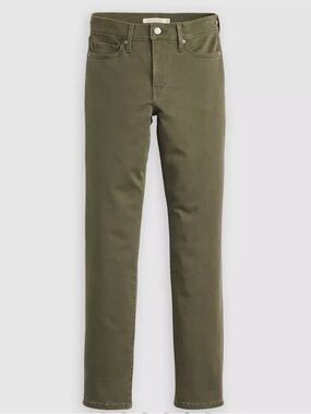 Levi’s NEW WITH TAGS 314 Shaping Straight Leg Olive Green Jeans